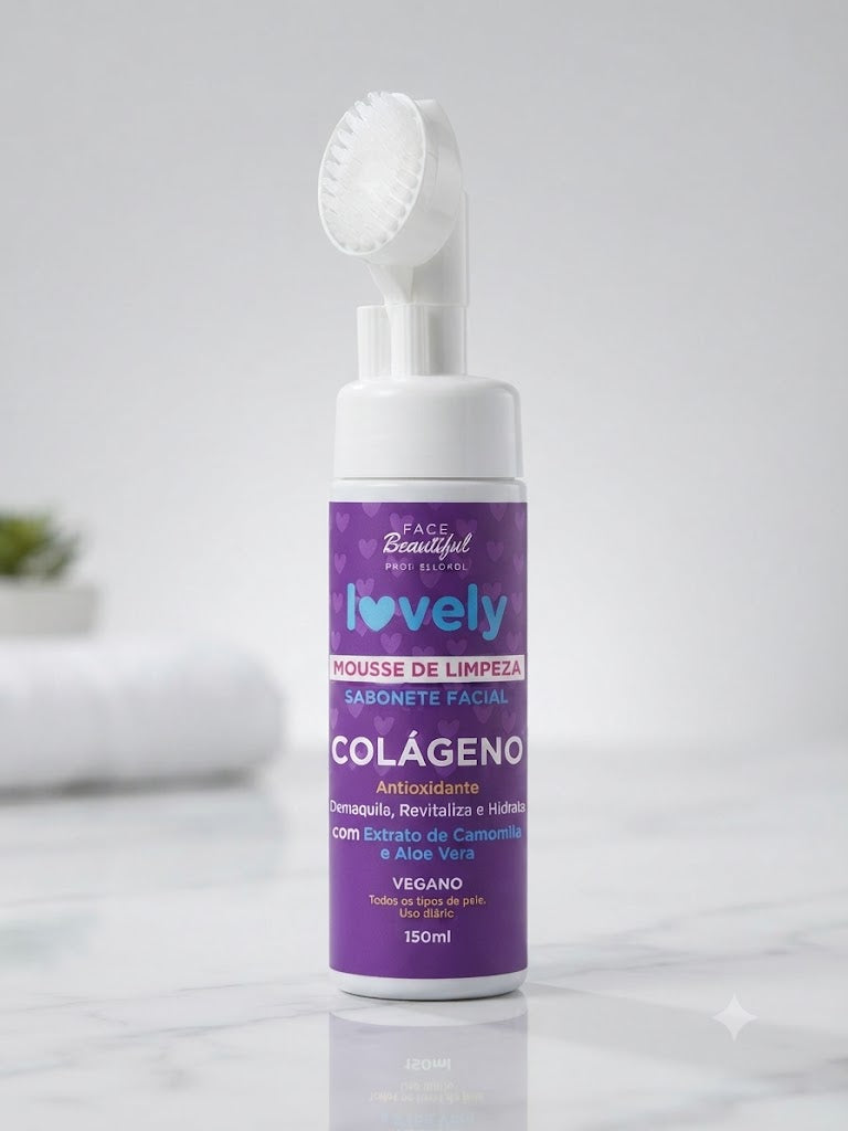 MOUSSE DE LIMPEZA COLAGENO LOVELY FACE BEAUTIFUL