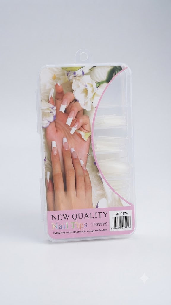 TIPS CURVATURA C TRANSPARENTE 100UNIDADES KS-P17A - NEW QUALITY