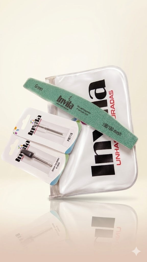 KIT BROCA COM LIXA BOOMERANG - INVILA