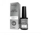 TOP COAT SELANTE SILVER STAR  GLITTER PRATA - BELTRATE 10ML INVILA - Tudo para unhas em gel