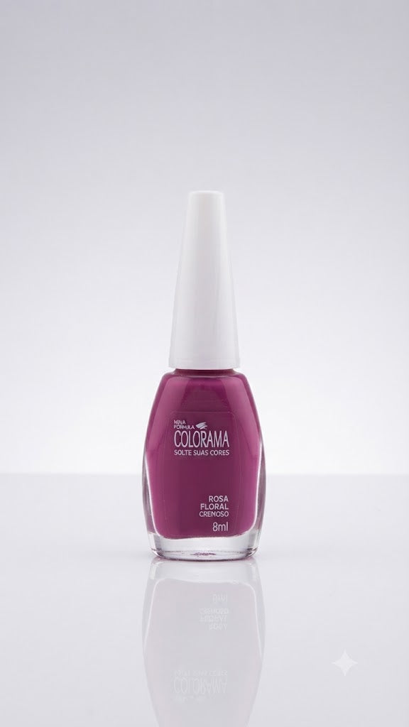 ESMALTE ROSA FLORAL 8ML - COLORAMA