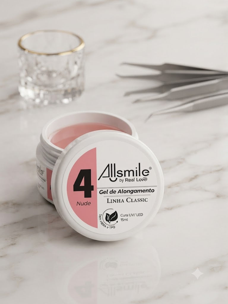 GEL ALLSMILE REAL LOVE NUDE 4 - GEL DE ALONGAMENTO