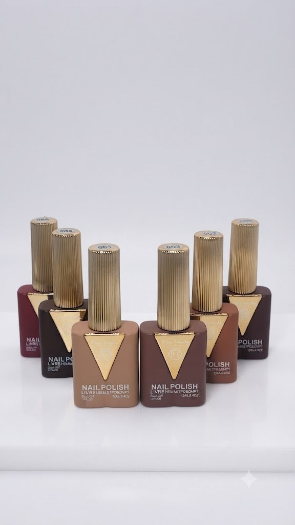 ESMALTE EM GEL COLEÇAO MARROM INTENSO 12ML - FAN NAILS