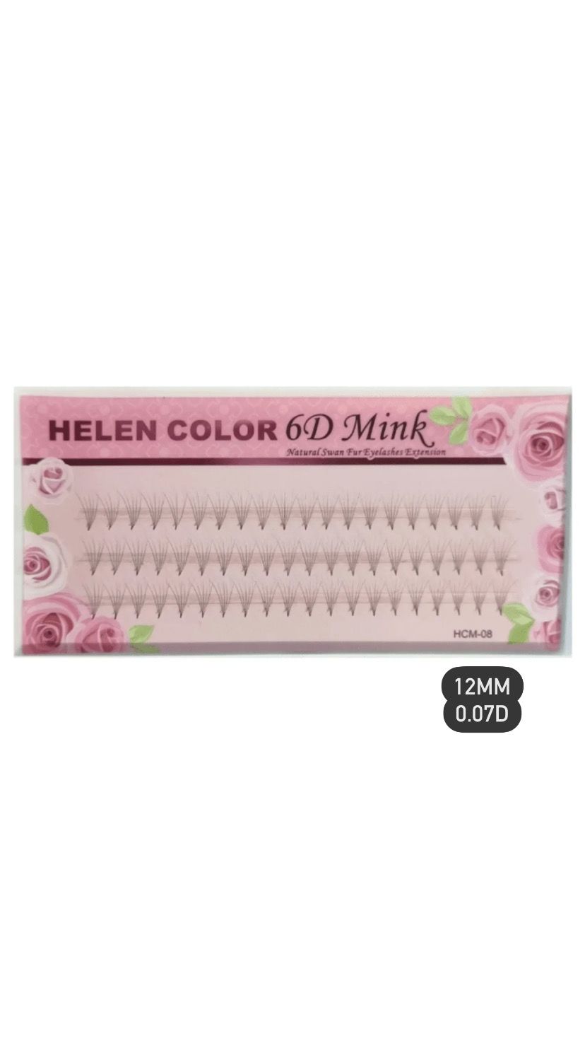 CILIOS TUFOS 0.07D 12MM HELEN COLOR INVILA - Tudo para unhas em gel
