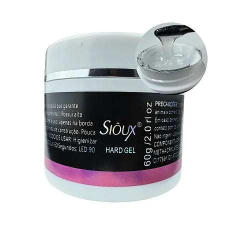 SIOUX HARD GEL CLEAR SHINE 60g INVILA - Tudo para unhas em gel