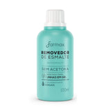 REMOVEDOR DE ESMALTE SEM ACETONA C/ ARGAN FARMAX- 100 Ml INVILA - Tudo para unhas em gel
