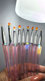 KIT PINCEL- 9UND INVILA - Tudo para unhas em gel