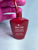 ESMALTE EM GEL REAL LOVE LINHA VERMELHO LIGHT 005- 10ML INVILA - Tudo para unhas em gel