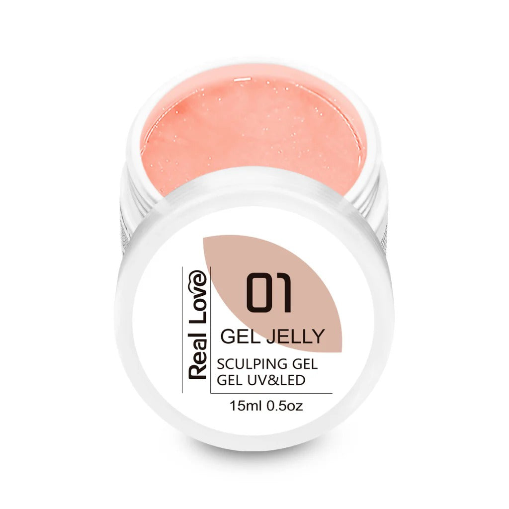 SCULPING GEL JELLY 01 - 15ml - REAL LOVE INVILA - Tudo para unhas em gel