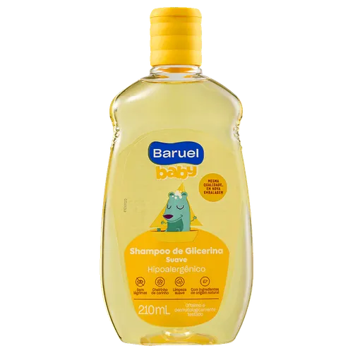 SHAMPOO DE GLICERINA SUAVE 210ML - BARUEL BABY