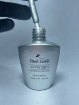 ESMALTE EM GEL REAL LOVE LINHA SILVER GOLD LIGHT 002- 10ML INVILA - Tudo para unhas em gel