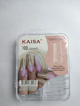 TIPS LONGA BAILARINA CURVATURA C KAISA- 100und INVILA - Tudo para unhas em gel