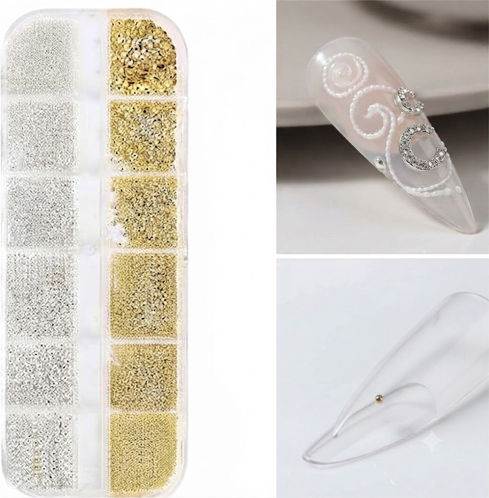 KIT CAVIAR NAIL ACESSORIOS 12SLOTS