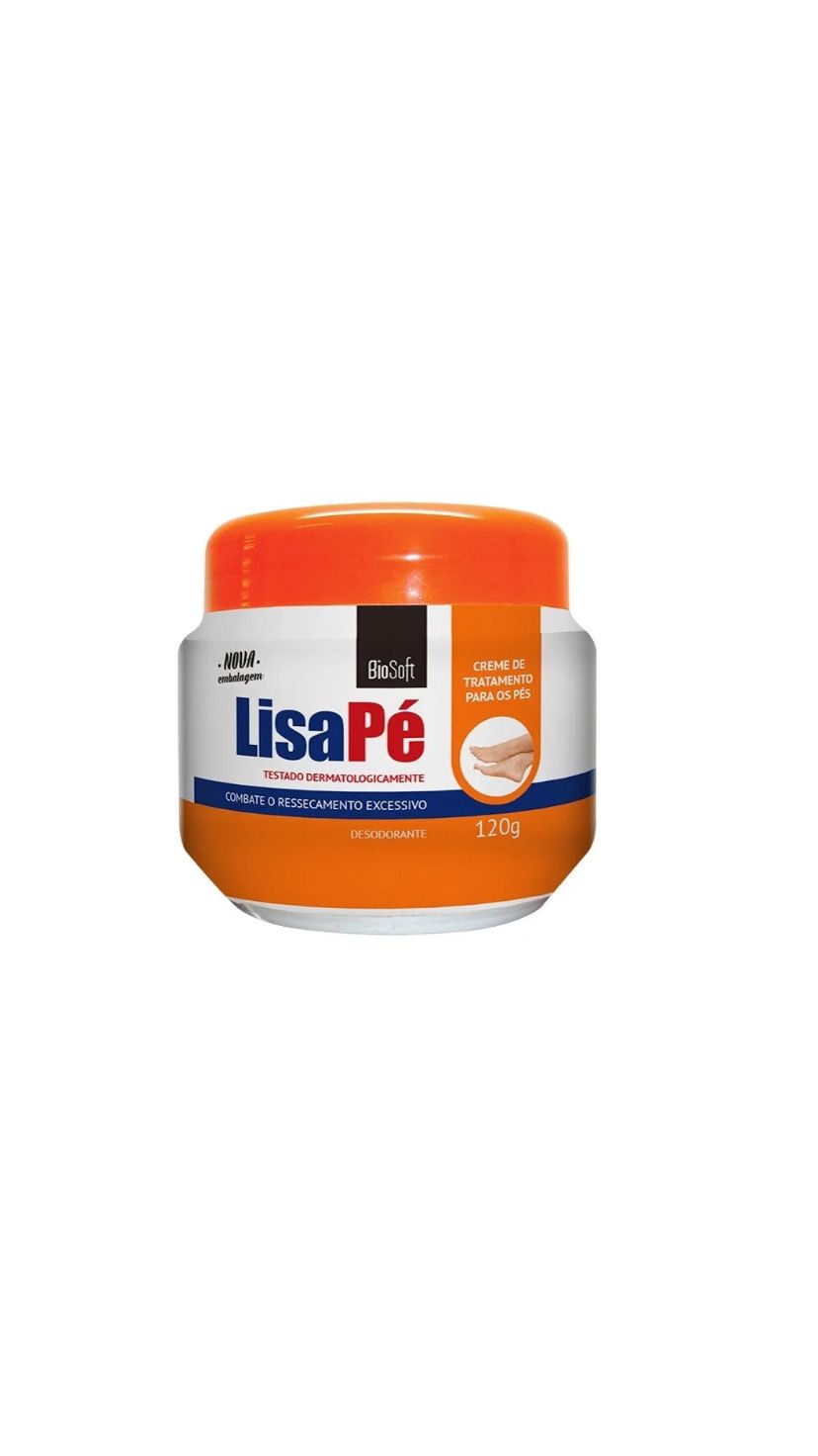 CREME LISA PÉ  120G -BIOSOFT INVILA - Tudo para unhas em gel