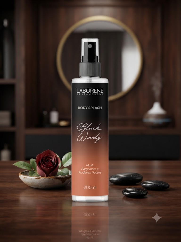 BODY SPLASH BLACK WOOD 200ML - LABORENE