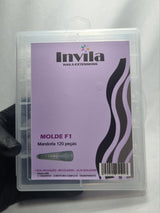 MOLDE F1 MANDORLA INVILA- 120 PÇS INVILA - Tudo para unhas em gel