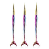 KIT PINCEL SEREIA COLORIDO- 3UN INVILA - Tudo para unhas em gel