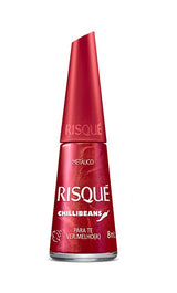 ESMALTE RISQUÉ & CHILLIBEANS PARA TE VER.MELHO(R)- 8ML INVILA - Tudo para unhas em gel