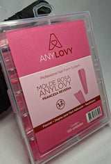MOLDE ROSA ANYLOVY FRANCESA REVERSA 120UN INVILA - Tudo para unhas em gel