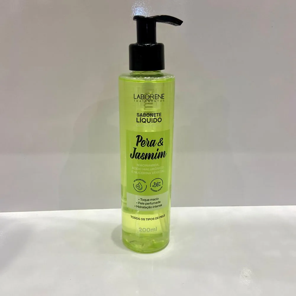 SABONETE LIQUIDO PERA E JASMIM LABORENE - 200mL INVILA - Tudo para unhas em gel