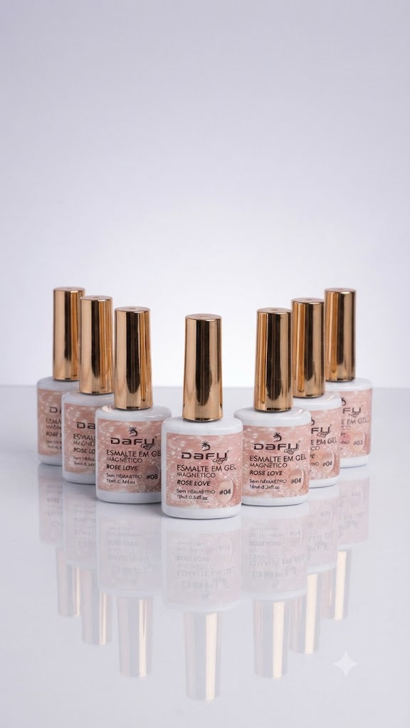 ESMALTE EM GEL MAGNETICO ROSE LOVE 10ML - DAFU